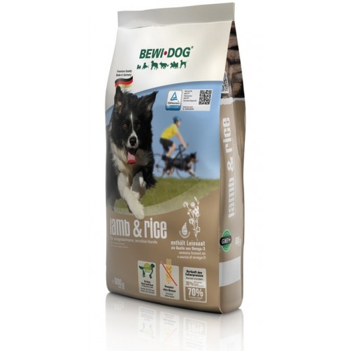 غذای خشک سگ مخصوص سگ های بدغذا و حساس با طعم  بره و برنج بوی داگ/ 800 گرم/ BEWI DOG lamb & rice